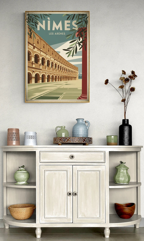 affiche nimes retro