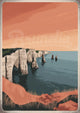 Illustration des Falaises d'Étretat - Coucher de Soleil
