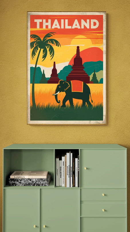 affiche thailande vintage