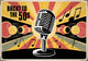 Affiche rétro microphone années 50 Back to the 50s