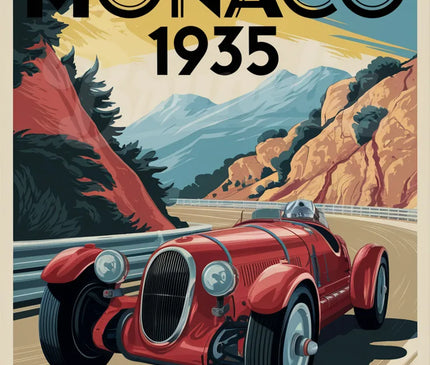 affiche vintage automobile