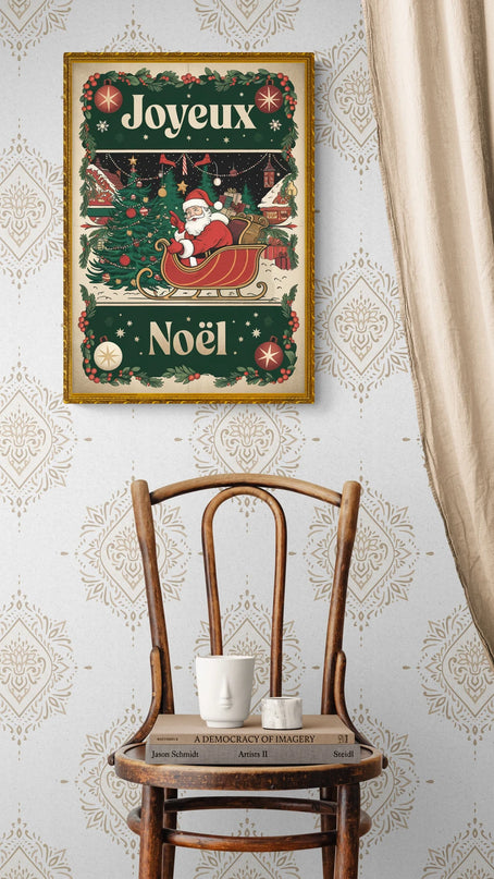 affiche noel vintage