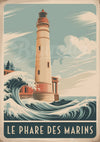 Affiche Le Phare des Marins style Art Déco