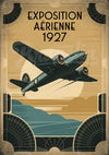 Affiche Exposition Aérienne 1927 style Art Déco