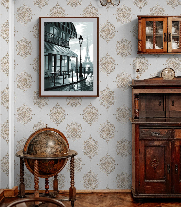 affiche paris vintage noir et blanc