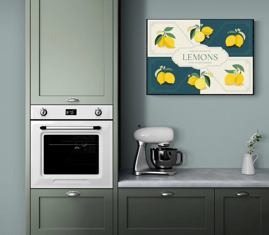 affiche citron vintage