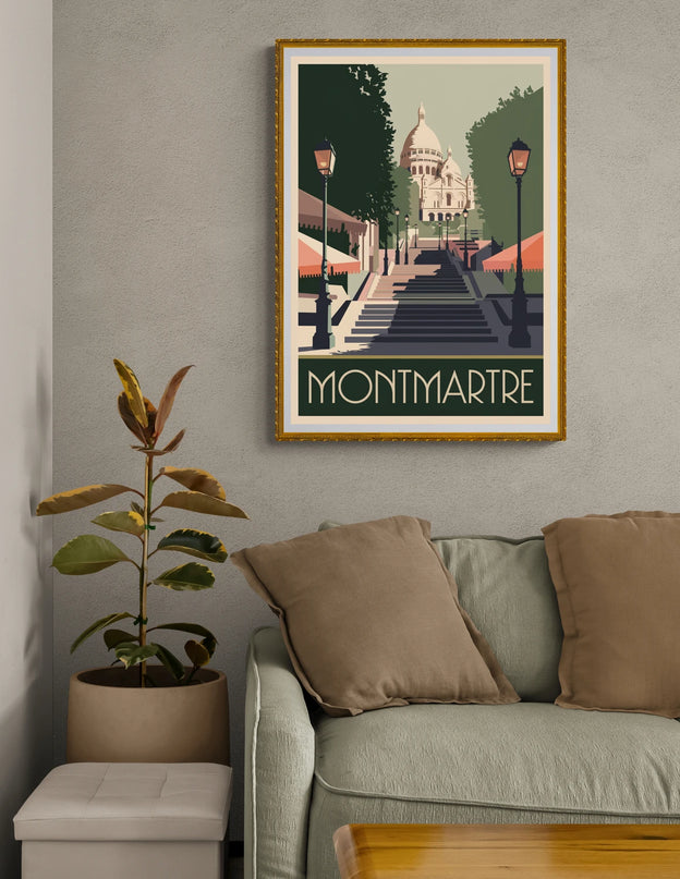 affiche montmartre vintage