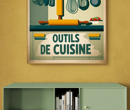 affiche vintage ustensiles de cuisine 1