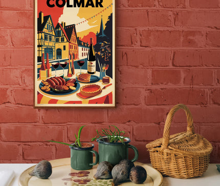Affiche vintage Colmar copie