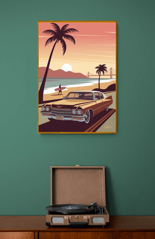affiche vintage california