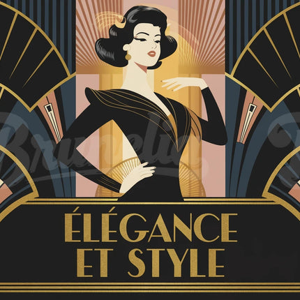 Affiche élégance rétro