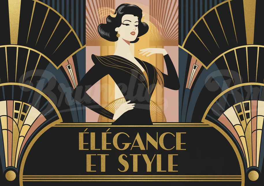 Affiche élégance rétro
