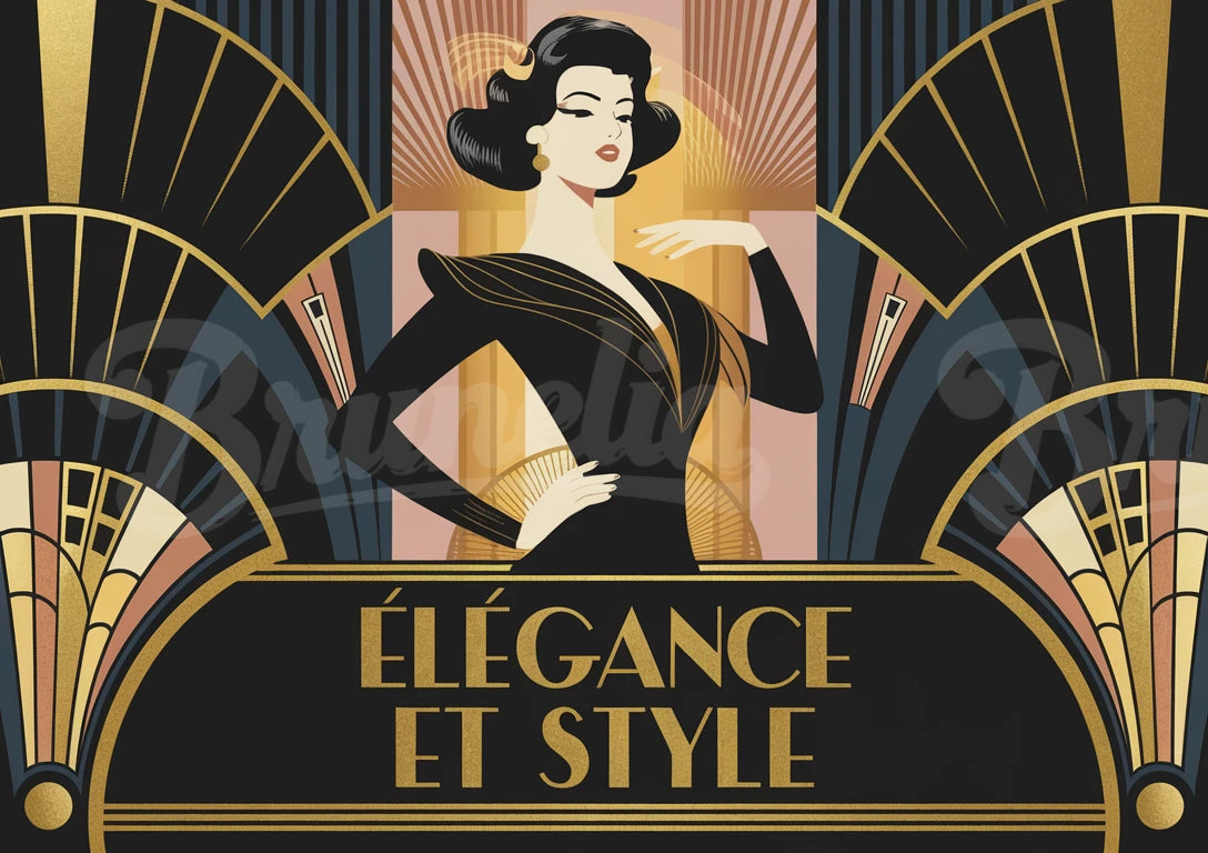 Affiche élégance rétro