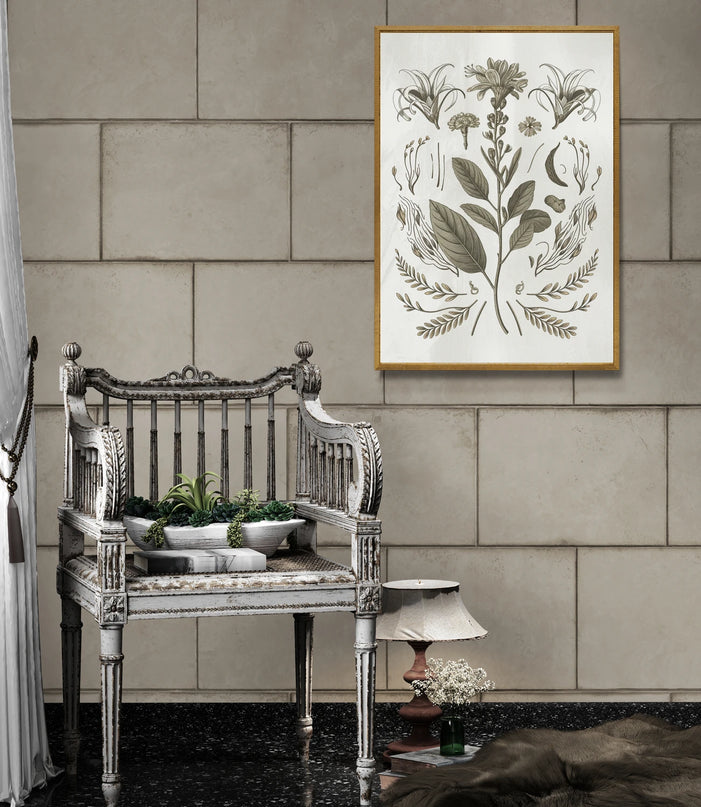 affiche herbier vintage