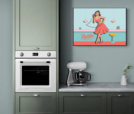 Affiche affiche art déco pin-up