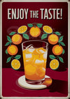 Affiche Jus d'orange frais années 1930 Publicitaire
