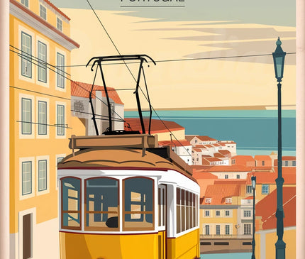 affiche lisbonne vintage 1