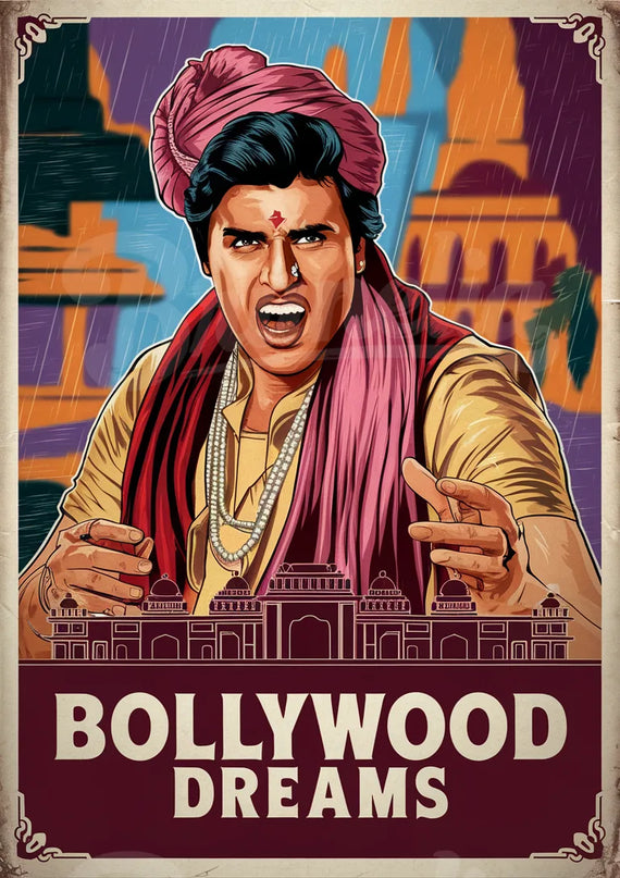affiche bollywood vintage