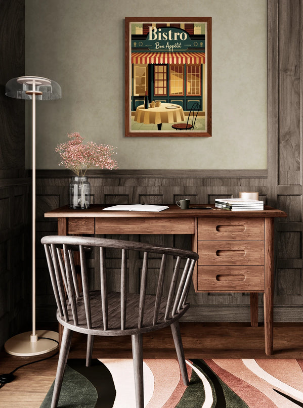 affiche vintage bistrot