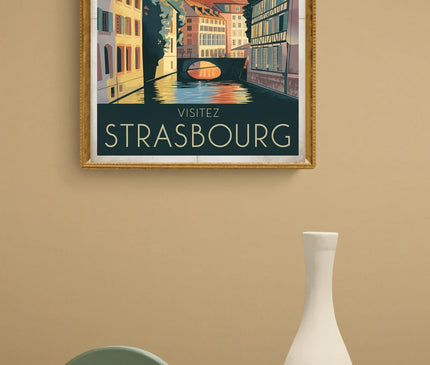 affiche vintage strasbourg