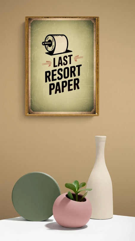 affiche toilettes vintage