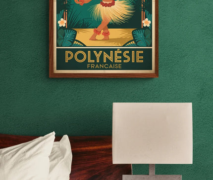 affiche tahiti vintage