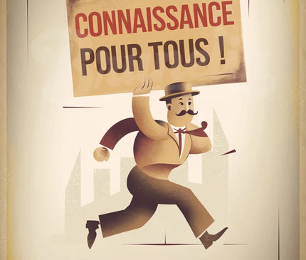 Affiche vintage revue geek rétro