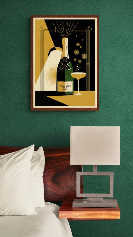 affiche vintage champagne