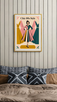 Affiche Silhouette Femme Chic 1960