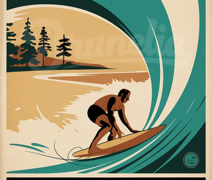 affiche vintage biscarrosse 2