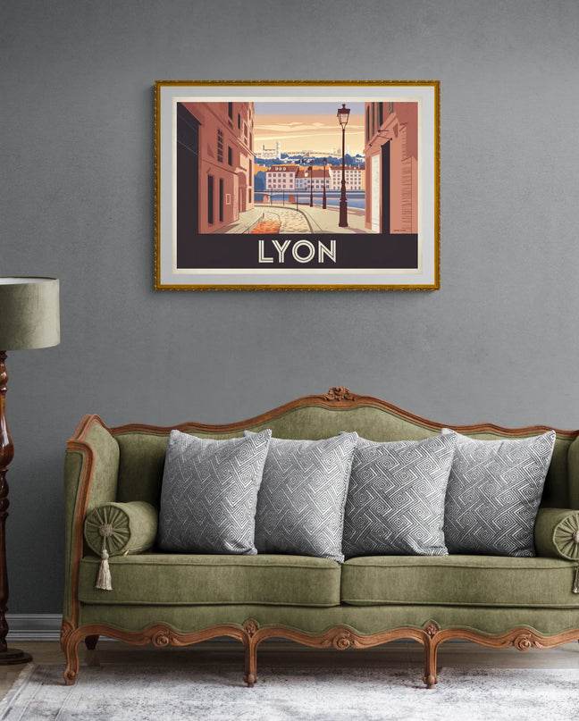 affiche ville lyon