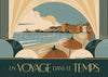Affiche Temps voyages côtiers Art déco