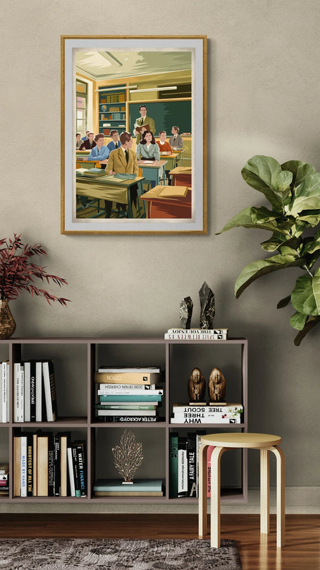 affiche vintage ecole