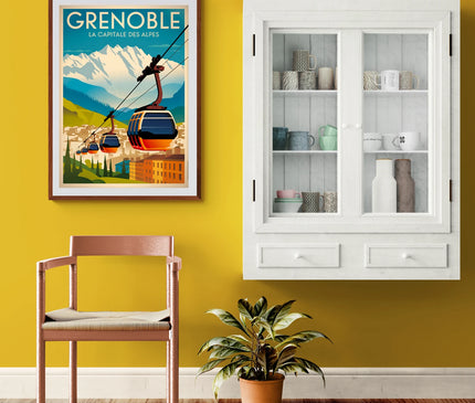 Affiche vintage Grenoble