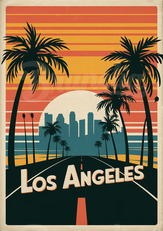 affiche vintage los angeles 2