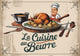 Affiche La Cuisine au Beurre avec chef et poulet rôti vintage
