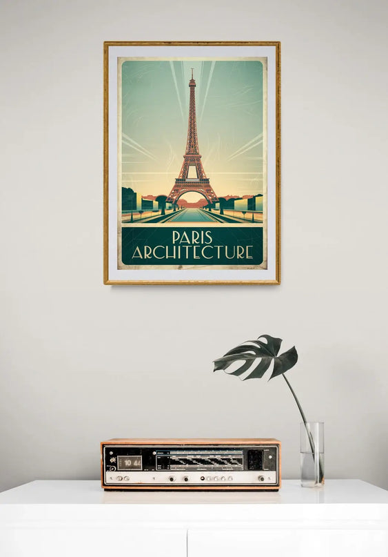 affiche architecture vintage