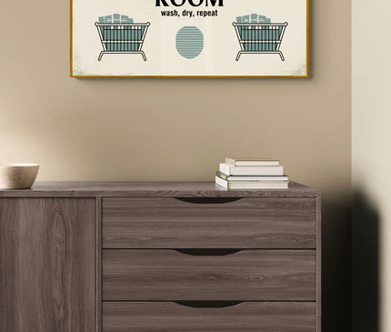 affiche vintage buanderie