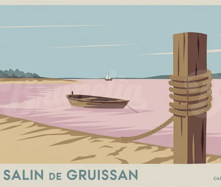 affiche vintage gruissan