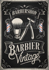 Affiche Barbier Vintage Style Rétro Classique