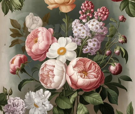 affiche vintage fleurs