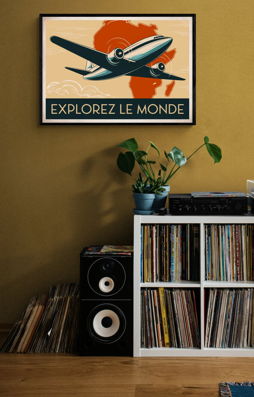affiche compagnie aerienne vintage