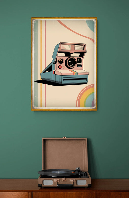 Affiche polaroid rétro