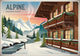 Affiche Chalet Alpin Wooden Lodge Montagne Enneigée