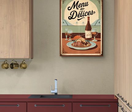 affiche cuisine menus anciens 1