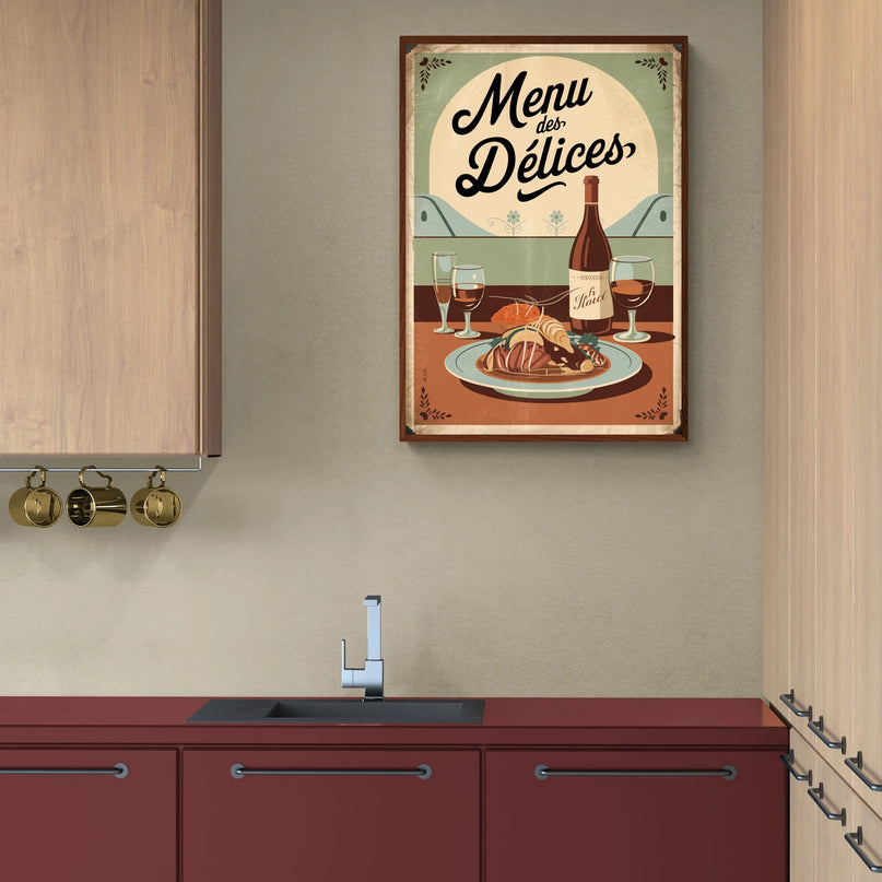 affiche cuisine menus anciens 1
