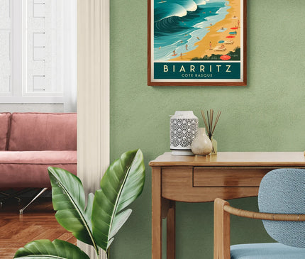 affiche biarritz vintage