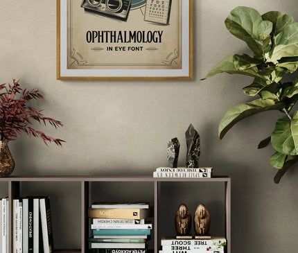 affiche ophtalmologie vintage