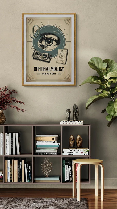 affiche ophtalmologie vintage