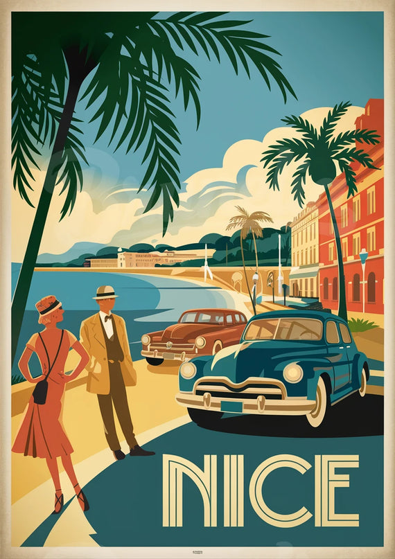affiche nice vintage